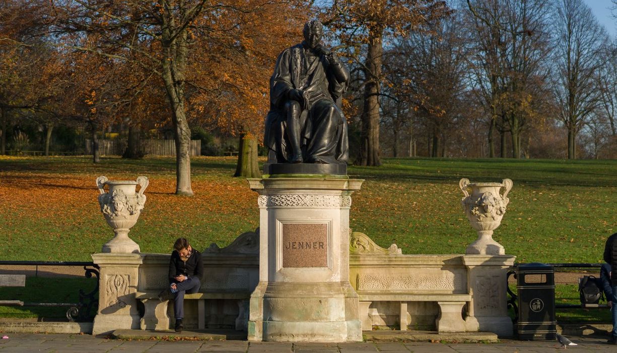 Edward-Jenner Statue im Hyde Park in London