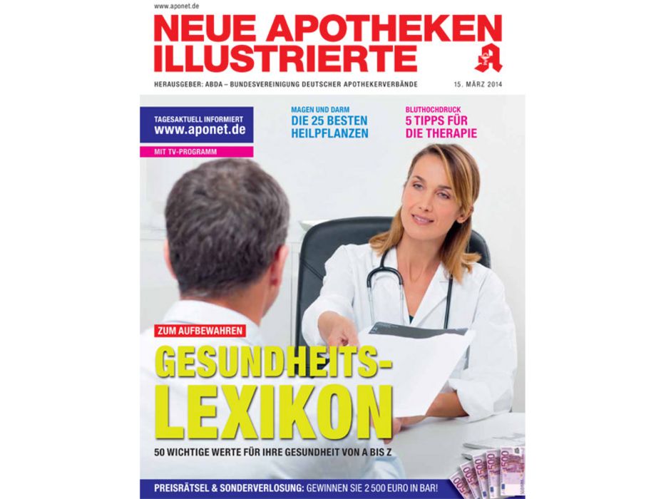 Cover der Neuen Apotheken Illustrierten vom 15. März 2014