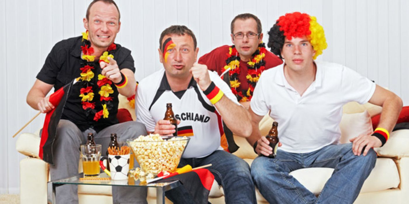 Deutschland-Fans vor dem fernseher