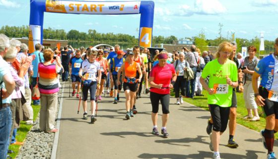 Teilnehmerfeld beim WDR 4 Walking Day.