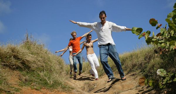 Menschen in einer Düne