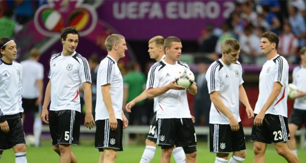 Deutsche Fußball-Nationalspieler vor dem EM-Halbfinalspiel gegen Italien