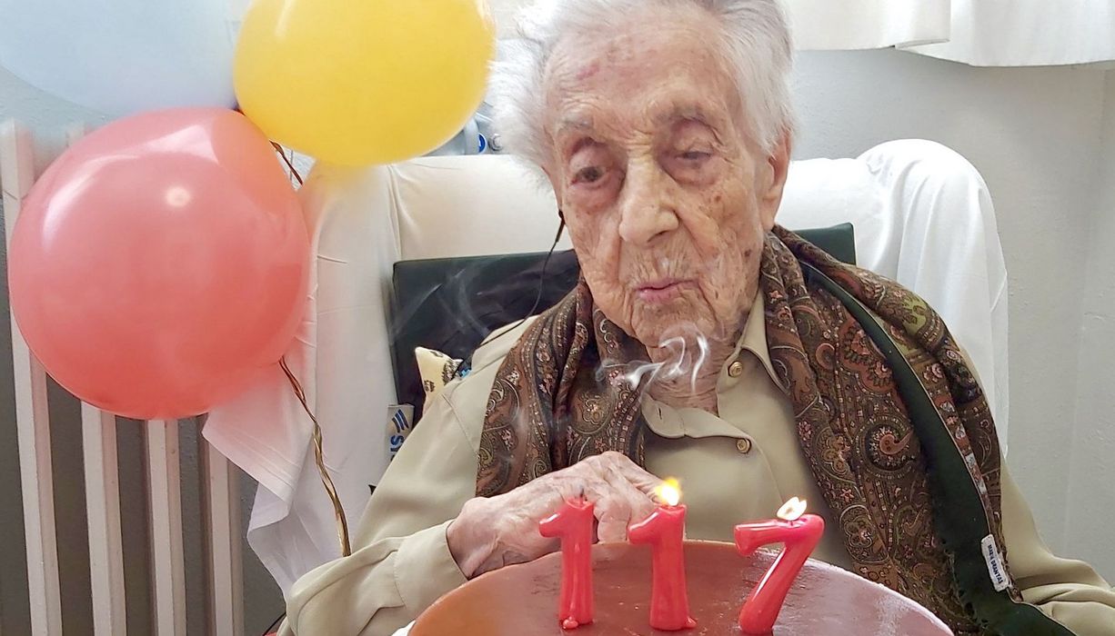 Maria Branyas Morera an ihrem 117 Geburtstag