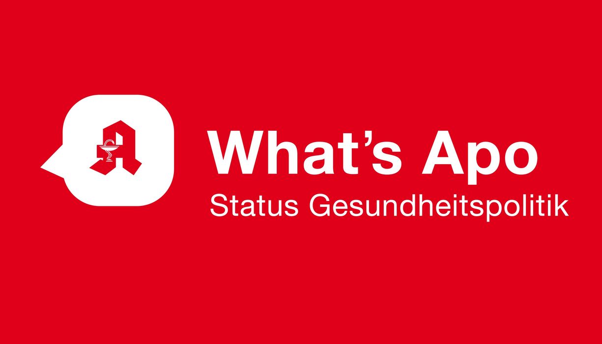 What's Apo Logo auf rotem Grund