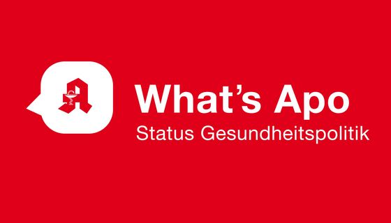 What's Apo Logo auf rotem Grund