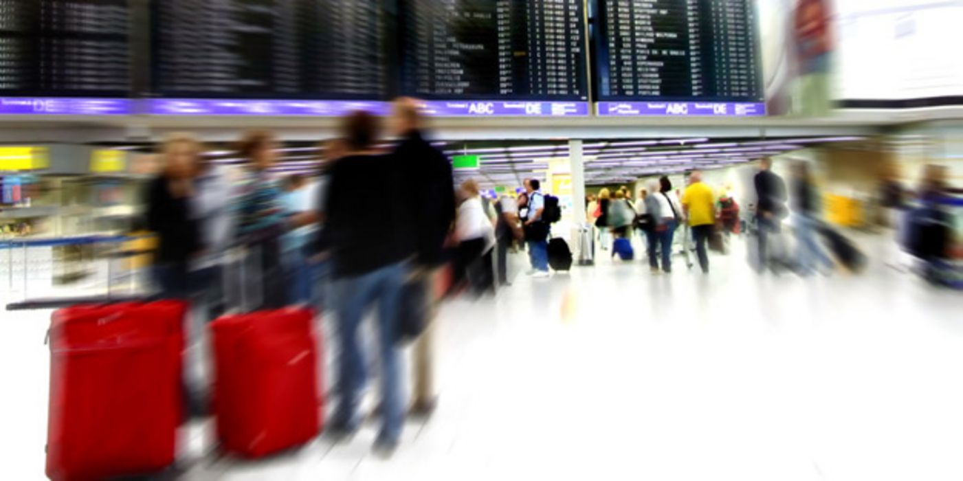 Empfangshalle im Flughafen