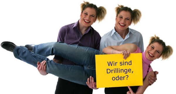 Retuschiertes Bild dreier Frauen.