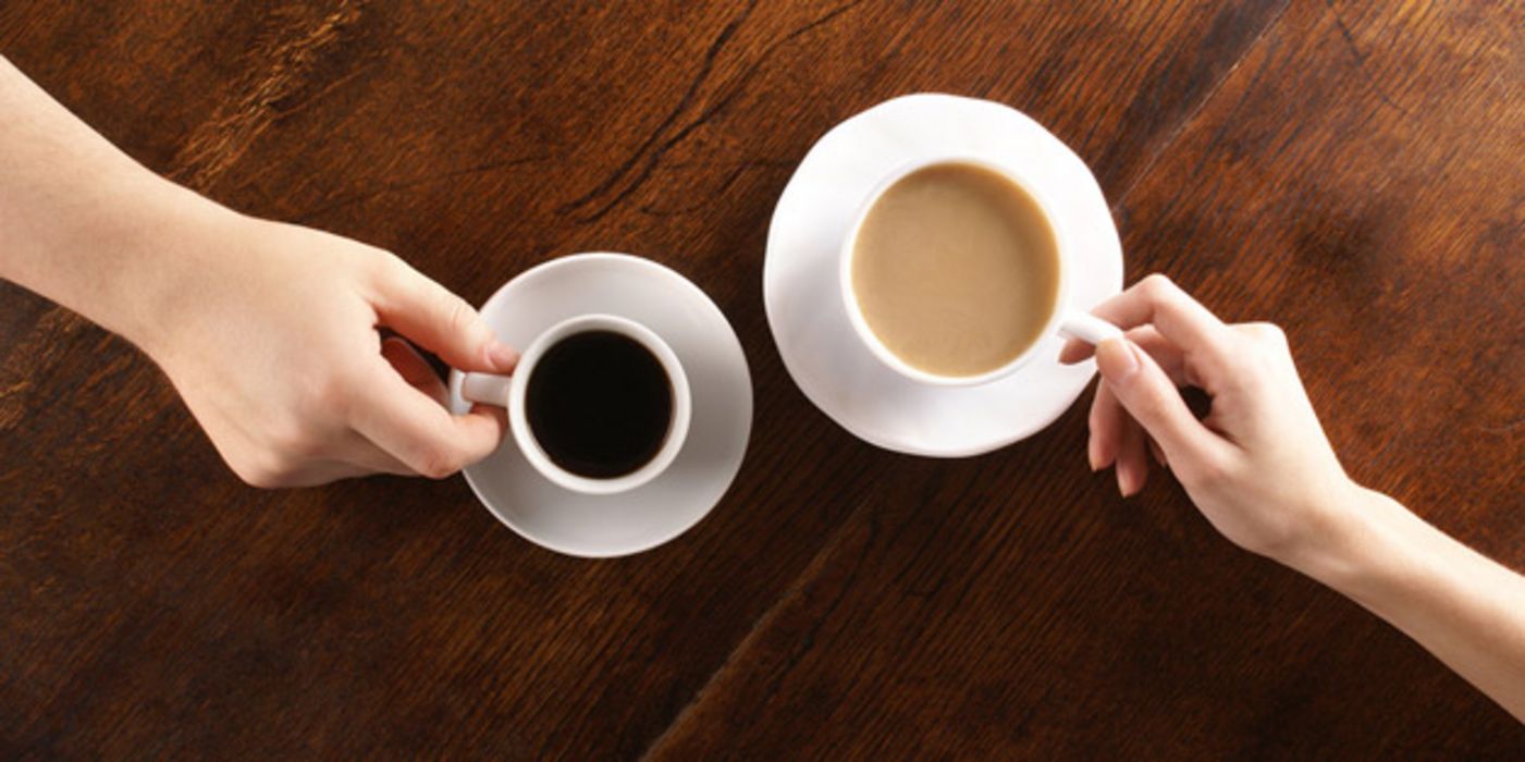 Espresso und Milchkaffee