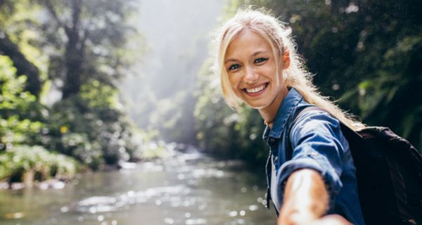 Eine natürliche Umgebung hilft, Stress zu mildern.