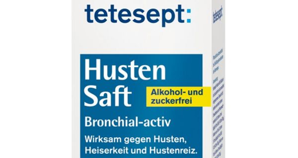 So sieht ein Teil der Umverpackung des zurückgerufenen tetesept Hustensafts aus.