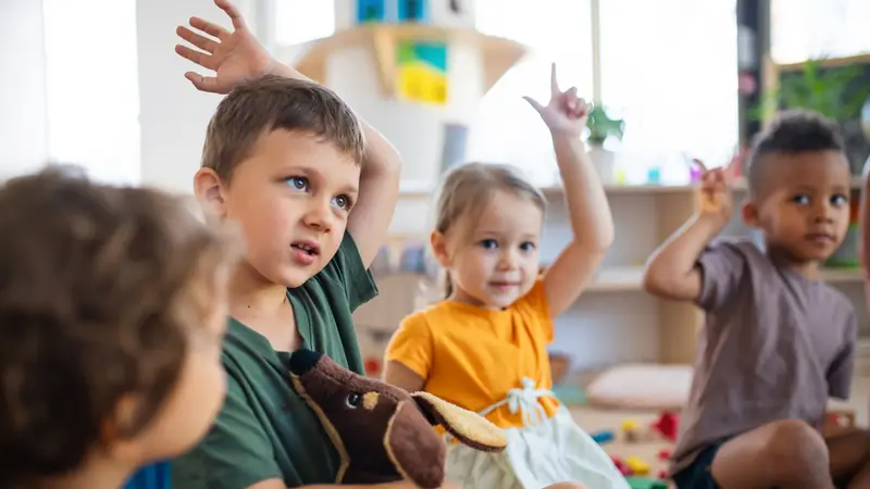 Kinder im Kindergarten