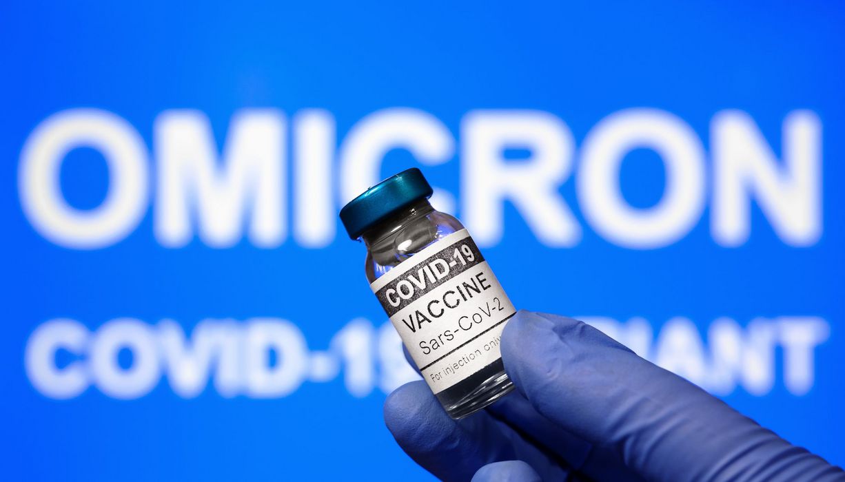 Foto von Impfstoff gegen die Omikron-Variante.