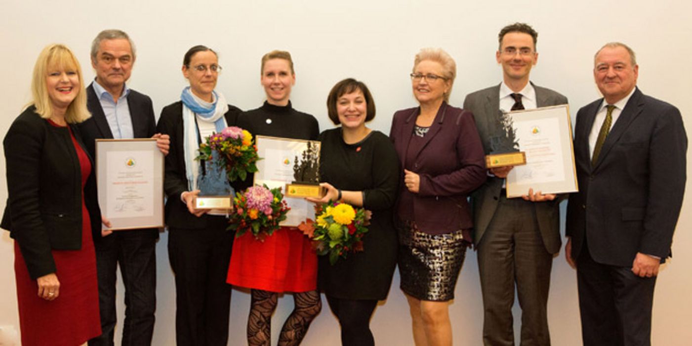 Preisträger und Laudatoren des Apotheken-Awards.