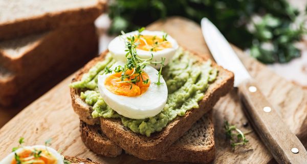 Eier auf Toast.