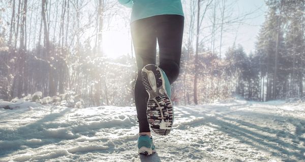 Frau beim Joggen.