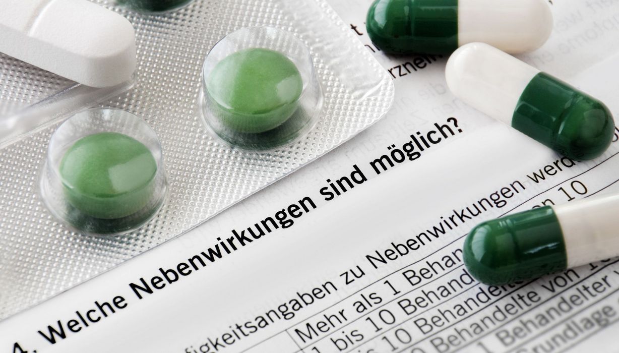 Nebenwirkung und Tabletten.