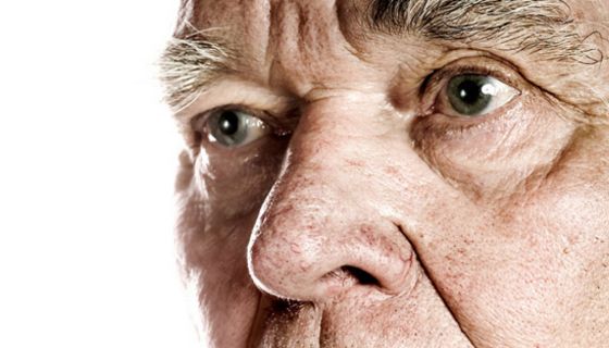 Alter Mann; Nahaufnahme Gesicht