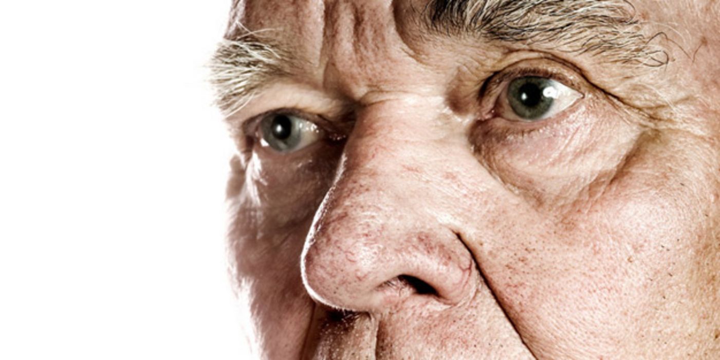 Alter Mann; Nahaufnahme Gesicht