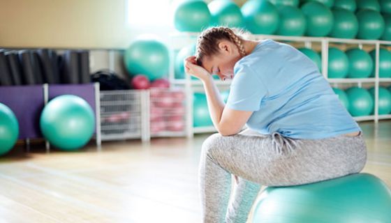 Übergewicht erhöht das Risiko für eine Depression.