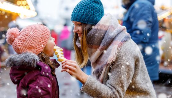 Weihnachtsmarkt: Viele Weihnachtsmärkte haben ein glutenfreies Angebot.