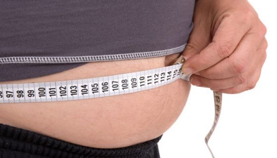 Bauch mit Maßband
