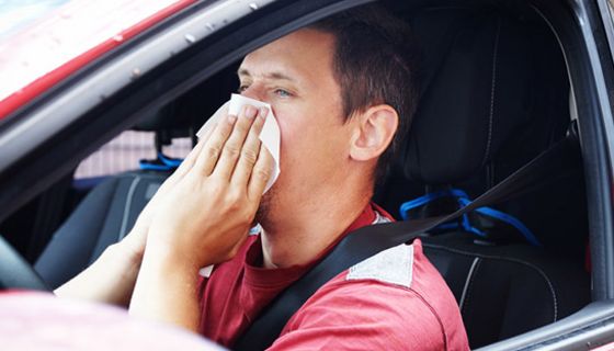 Bei fiebrigem Infekt lässt man am besten das Auto in der Garage.