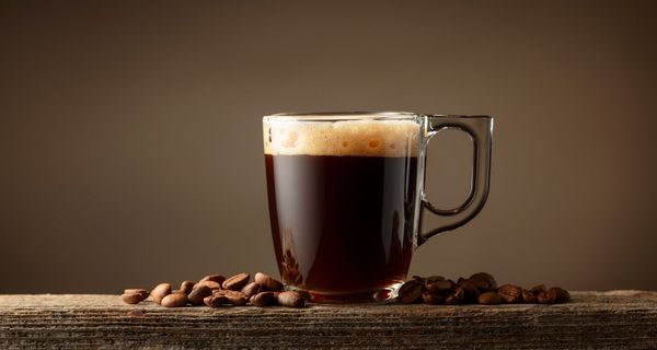 Tasse mit Kaffee.