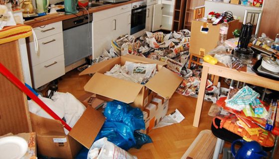 Chaotische Wohnung