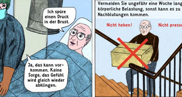 Comics könnten Patienten besser auf eine Operation vorbereiten.