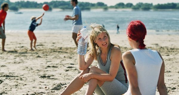 Menschen am Strand