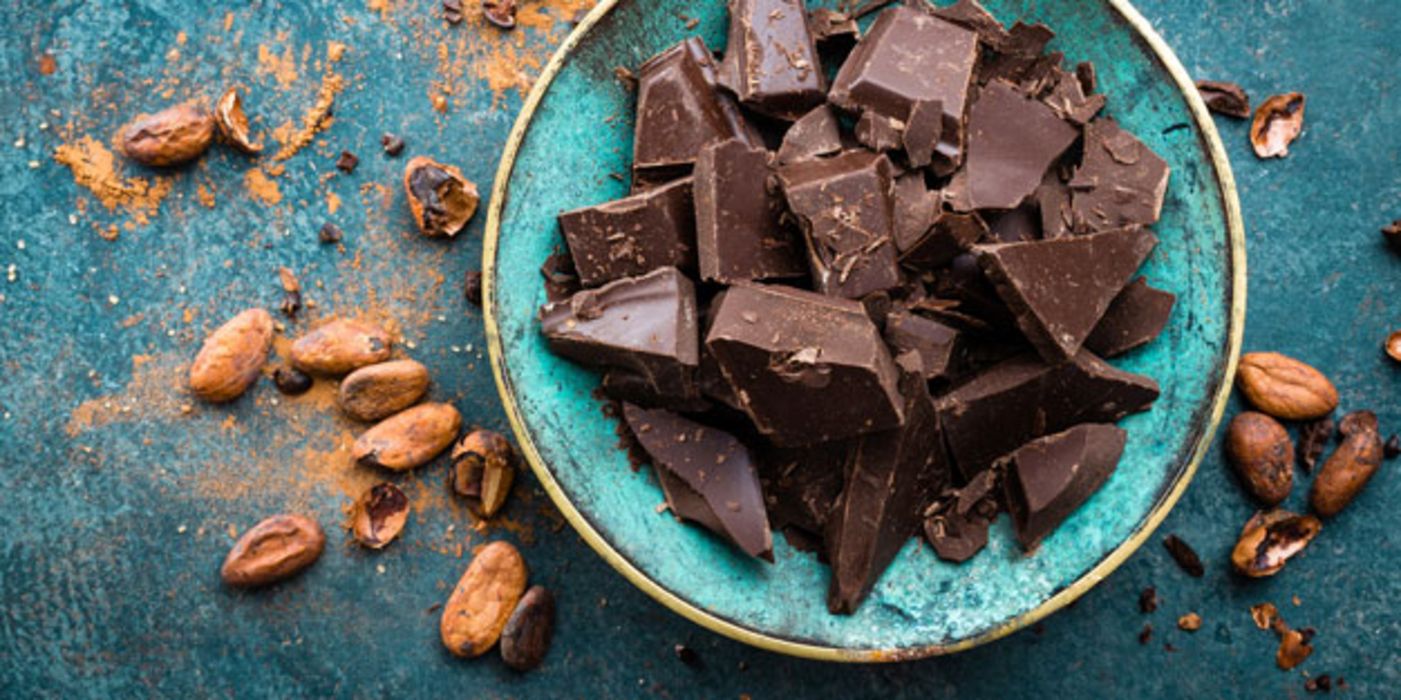 Dunkle Schokolade: ein hoher Kakaoanteil ist offenbar gut für die Gefäßfunktion.