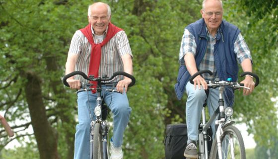 Senioren auf dem Fahrrad