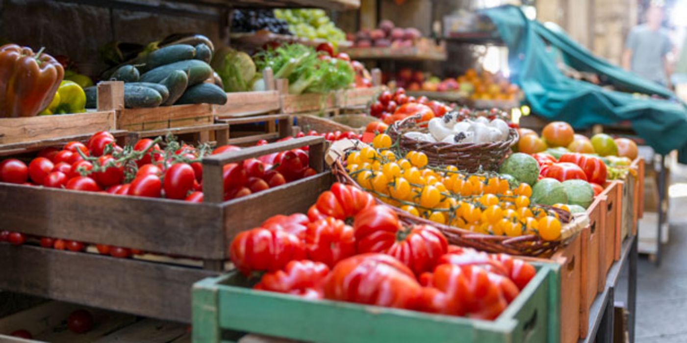 Gemüse zählt zu den Hauptbestandteilen der Mittelmeerkost. 